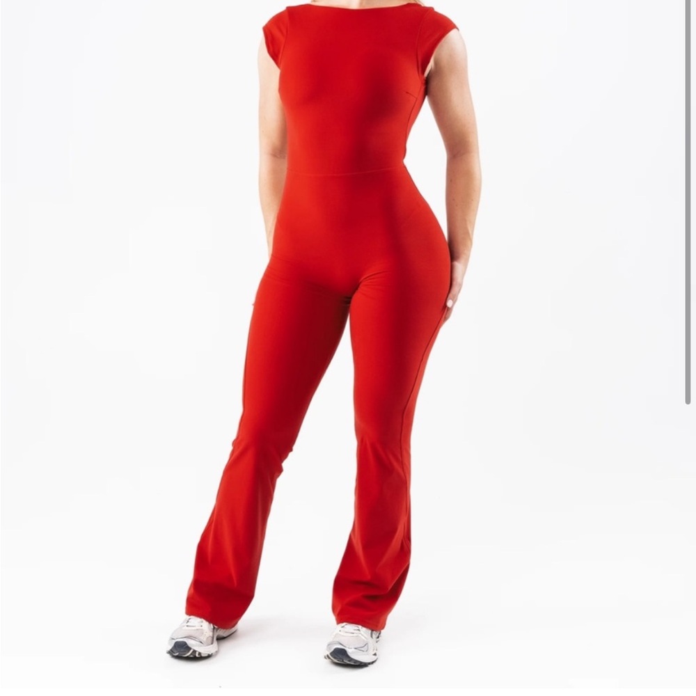 Alphalete Vibrant Red Jumpsuit